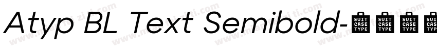 Atyp BL Text Semibold字体转换